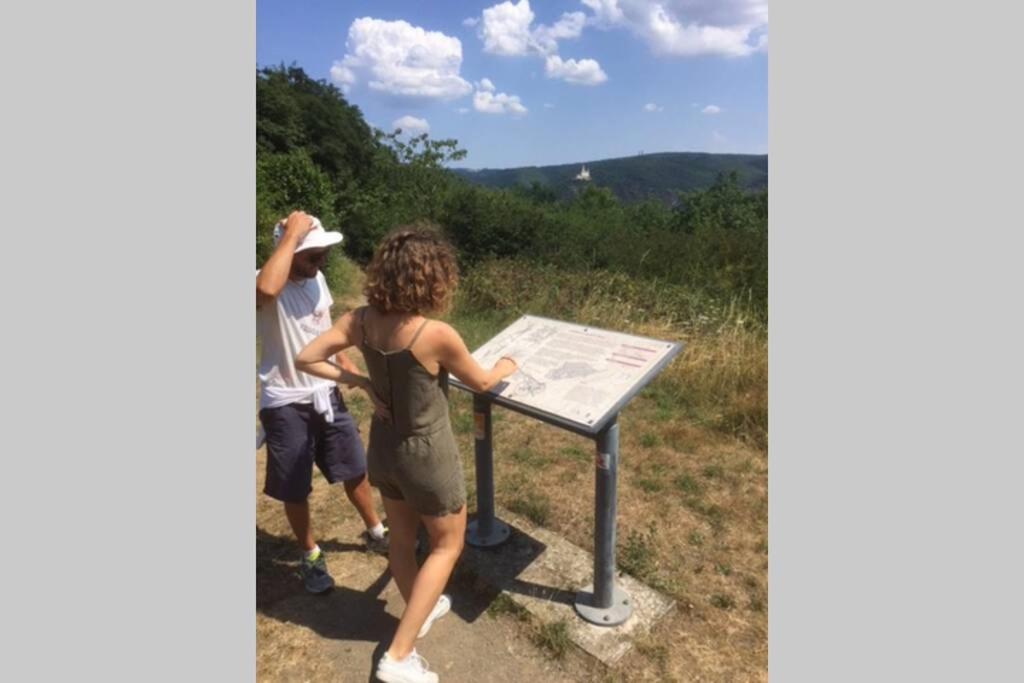Ferienwohnung Forneck Am Rheingoldbogen Brey Dış mekan fotoğraf